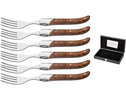 Blackwell Steakvorken Laguiole - Rozenhout - 6 Stuks