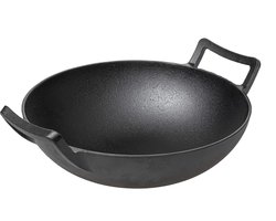 Blackwell Wokpan / Wadjan Gietijzer - Wokpan voor roerbakgerechten - Ideaal voor stoofschotels en Aziatische gerechten - Geschikt voor alle warmtebronnen - Ø 320 mm - Duurzaam gietijzer - Keukengerei - 1 jaar garantie