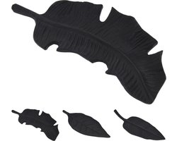 Blad plateau zwart - fijne nerf