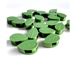 Bladclips - 40 stuks - groen - zelfklevend - planten aan de muur bevestigen - plant klemmetjes, bindmateriaal planten, klimhulp, plantclips