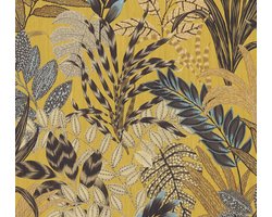 BLADEREN BEHANG | Botanisch - bruin geel groen - A.S. Création Metropolitan Stories 2