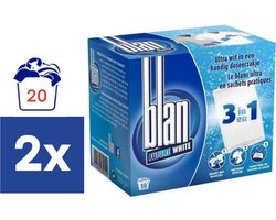 Blan - Future white 3in1 doseerzakjes - 2 x 10 zakjes van 33 gram - Witte was