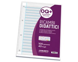Blasetti 7436, Monochromatisch, Blauw, Wit, A4, 40 vel, 100 g/m², Ruitjespapier