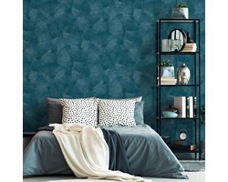 Blauw behang metallic, effen behang Guido Maria Kretschmer, BRICOFLOR.nl