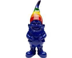 Blauw Kunststeen Beeldje Decoratief Woonaccessoire 21 cm