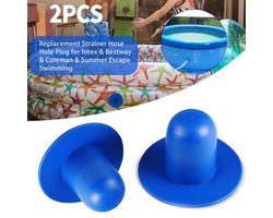 Blauw stoppen voor zwembaden Bestway Intex Doppen grijs 2 stuks
