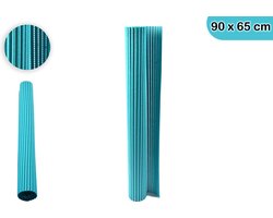 Blauwe badmat - zacht schuim - antislip - 65x90cm - veelzijdige onderlegger voor keuken, badkamer, hal, sauna of terras -