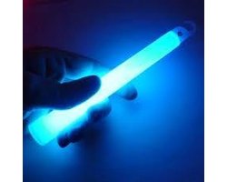 Blauwe glow sticks 1 stuk - 15 cm breaklights