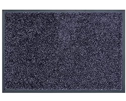 Blauwe Grijze Deurmat - Vuilafvangmat 90x150 cm - Antislip Looproute voor Binnen - Decoratie voor Thuis