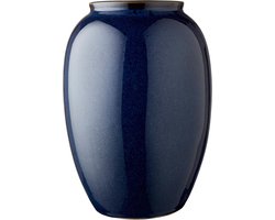 Blauwe Keramische Vaas 25 cm - Decoratieve Bloemenvaas