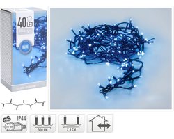 Blauwe LED Lichtsnoer - 40 LED's - 3 Meter - Buiten en Binnen - Decoratie
