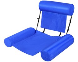 Blauwe Opblaasbare Drijfstoel - Drijvende WaterStoel LoungeStoel WaterHangmat Zwembad Ligbed Luchtbed - Floating Bed - Beach Float - Float LoungeStoel - Drijvende Water Ligstoel - Opblaasbaar