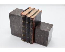 Blauwsteen Boekensteun Handgemaakt Set van 2– Boeken Steun Arduin Decoratieve Accessoires - Boeksteun Boeken - LuxuryQuarry®