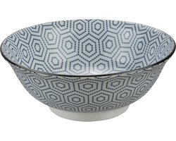 Blauw/Witte Kom – Mixed Bowls – 20,3 x 8cm 1000ml
