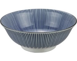 Blauw/Witte Kom – Mixed Bowls – 20,3 x 8xm 1000ml
