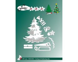 (BLD1304)By Lene Christmas Tree Cutting & Embossing Dies