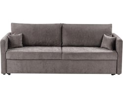 BLEIK - Slaapbank met opbergruimte - Taupe - Polyester
