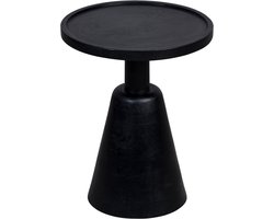 BLenS-Furniture Bijzettafel Scheveningen zwart mangohout rond