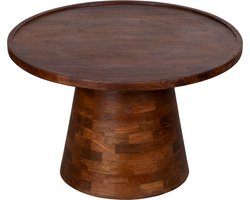 BLenS-Furniture Salontafel Bergen bruin mangohout rond