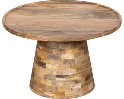 BLenS-Furniture Salontafel Bergen naturel mangohout rond