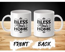 Bless Your Home Mok, Huiszegen Mok, Nieuwe Woning Mok, Koffiemok, Theemok, Geweldig Cadeau, Huisdecoratie, Gezegende Mok