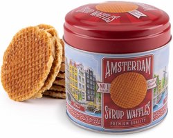 Blik Met Stroopwafels Amsterdam Kleur - Souvenir
