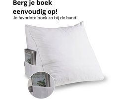 Bline Leeskussen Hoes – Wit Kussensloop – Geschikt voor Bline leeskussens – Zit- & Leeskussen voor in Bed - leeskussen hoes