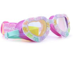 BLING2O Zwembril Kinderen - Sweet Hearts - Duikbril - Anti-Fog - Uv-Protect - Roze
