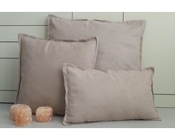 Blissful® Suède Kussen-SET! (Lichtpaars) - Set van 3! - Hoge kwaliteit! - Sierkussens voor een luxueuze uitstraling - Wasbaar - Afmetingen: 30x50cm, 45x45cm, 60x60cm - Een symfonie van luxe en comfort