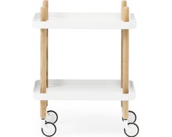Block Table serveerwagen - wit