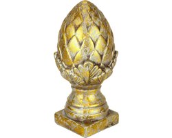 bloem decoratieve kegels decoratieve dennenappels antiek goud shabby landhuis look keramische kegels tuin figuur decoratie buiten geschenk standbeeld tuindecoratie artisjok 27 cm