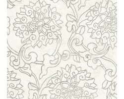 BLOEM ORNAMENTEN BEHANG | Chique - zilver grijs wit - A.S. Création Asian Fusion