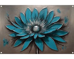 Bloem posters - Natuur posters - Tuinposter Spetters - Wanddecoratie buiten - Tuinaccesoires voor aan de muur - Tuin decoratie muurdecoratie tuinposter 60x40 cm