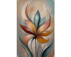 Bloem tuinposter - Natuur posters - Tuinposter Blad - Poster buiten - Tuin accessoires - Tuin decoratie wanddecoratie tuinposter 40x60 cm