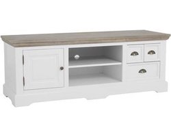 Bloem TV Meubel | Wit | 145x50x54