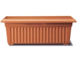 Bloembak Korinthisch Design 70 cm Terracotta - Stijlvolle en Klassieke Bloemcontainer