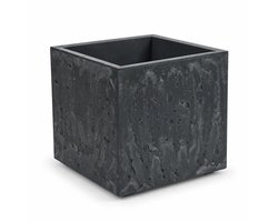 Bloembak Sierra 29x29x29cm betongrijs