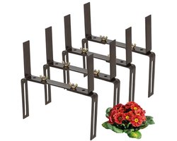 Bloembakhouders voor Balkonrand en Balustrade - Flexibele Bevestiging voor Plantenbakken - Dubbel Verstelbaar Zonder Boren