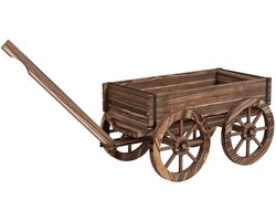 Bloembakken voor buiten - Plantenbak- Kruiwagen voor bloemen - Bloempot - 120 x 41 x 50 cm