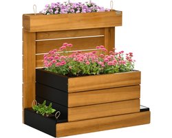 Bloembakken voor buiten - Plantenrek - Bloemenstandaard - Plantenstandaard - 79,5 cm x 49,5 cm x 80 cm