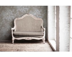 Bloemen behang Behang bloemen Vliesbehang Grijs Wit 306574 | Online behang bestellen