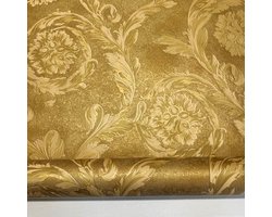 Bloemen behang goud Versace 93588-3