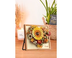 Bloemen bouwpakket – 3D bouwstenen - Bouwblokken – DIY decoratie – Kader - Interieur - Flower Blocks