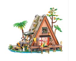 Bloemen bouwpakket – 3D bouwstenen – DIY decoratie – Boshut- Forest Cabin