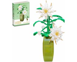 Bloemen bouwpakket - Flower Studio Epiphyllum - Bloemen bouwset bestaande uit 548 bloemen bouwstenen - Bloemboeket Bouwset
