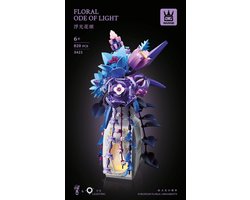 Bloemen Bouwstenen met Vaas – Floral Ode of Light – 820-delig Bloemboeket – Romantisch Cadeau & Home Decor