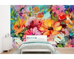 Bloemen - Kleurrijk - Kunst - Olieverf