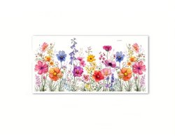 Bloemen Raamstickers - bloemen raamstickers voor slaapkamer - kantoor decoratie - home decoratie - multi kleuren - 30 * 60cm - LOUZIR