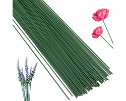 Bloemendraad - 50 stuks - Bloemensteeldraad - Bloemstam draad - Bloemistendraad - Bloemschikgereedschap - Bloemstelen voor boeketten - Draadkrans maken - Geschikt voor bloemschikken, doe-het-zelfboeketten en knutselen -2 mm diameter - 30 cm lang