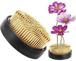 Bloemenschikgereedschap - Bloemhouder - Bloemstukken Maken - Antislip Rubberen Basis - Diameter 70 mm - Koper